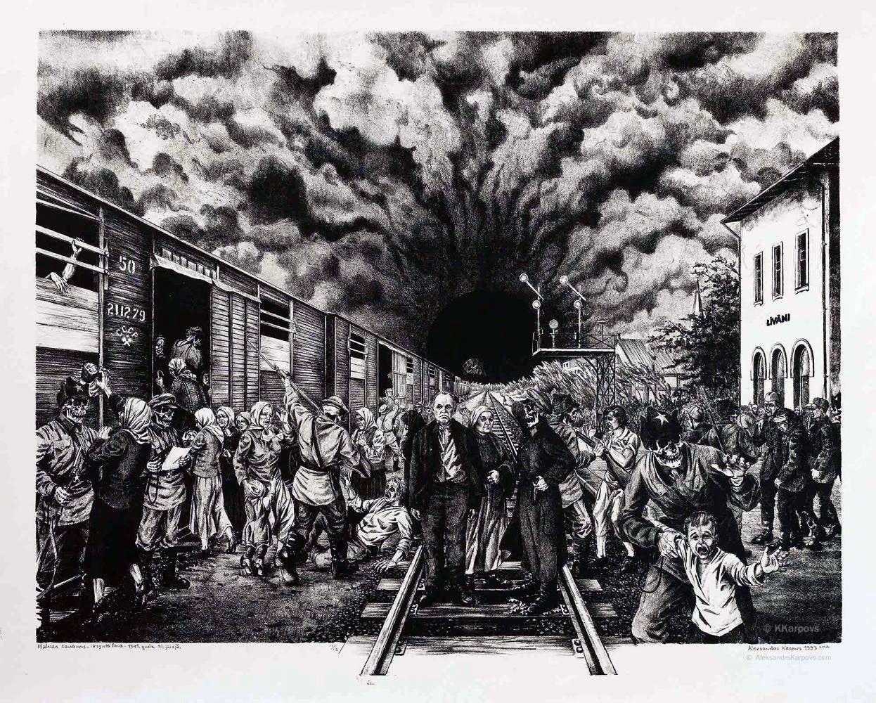 The Black Hole, Deportation,  Livani, 14th of June 1941