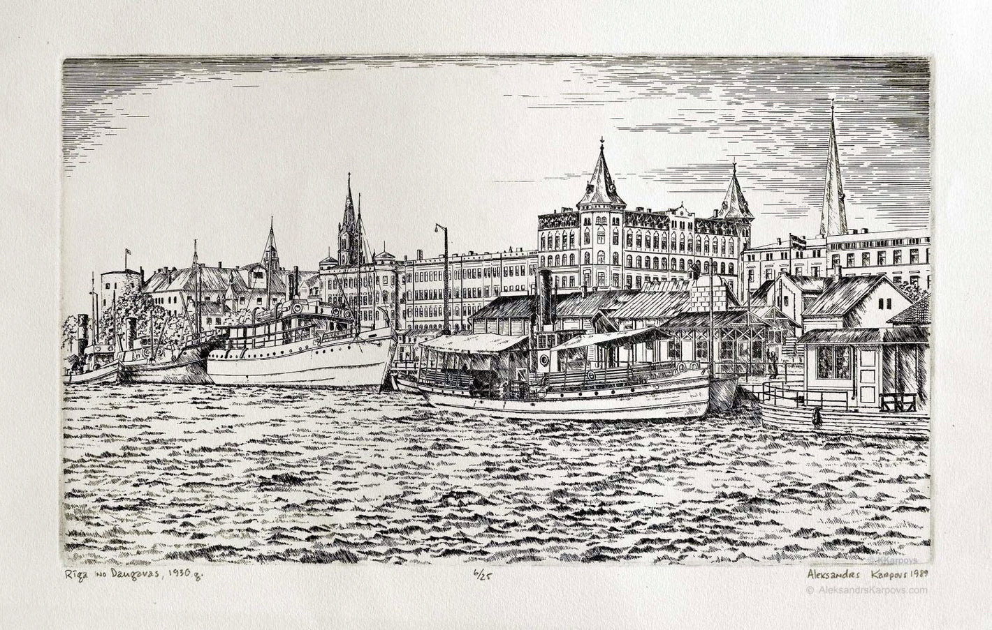 Riga from the Daugava in 1930